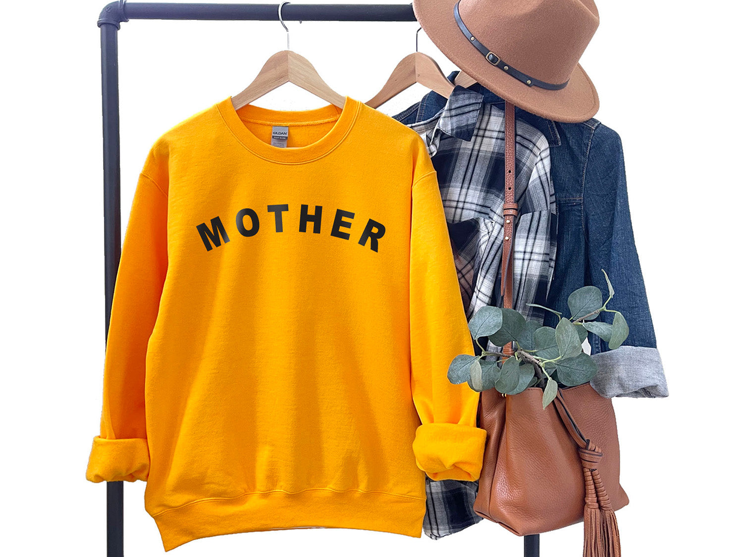 MOTHER Sweatshirt - Minimalistic MOM Design Printed Sweatshirt