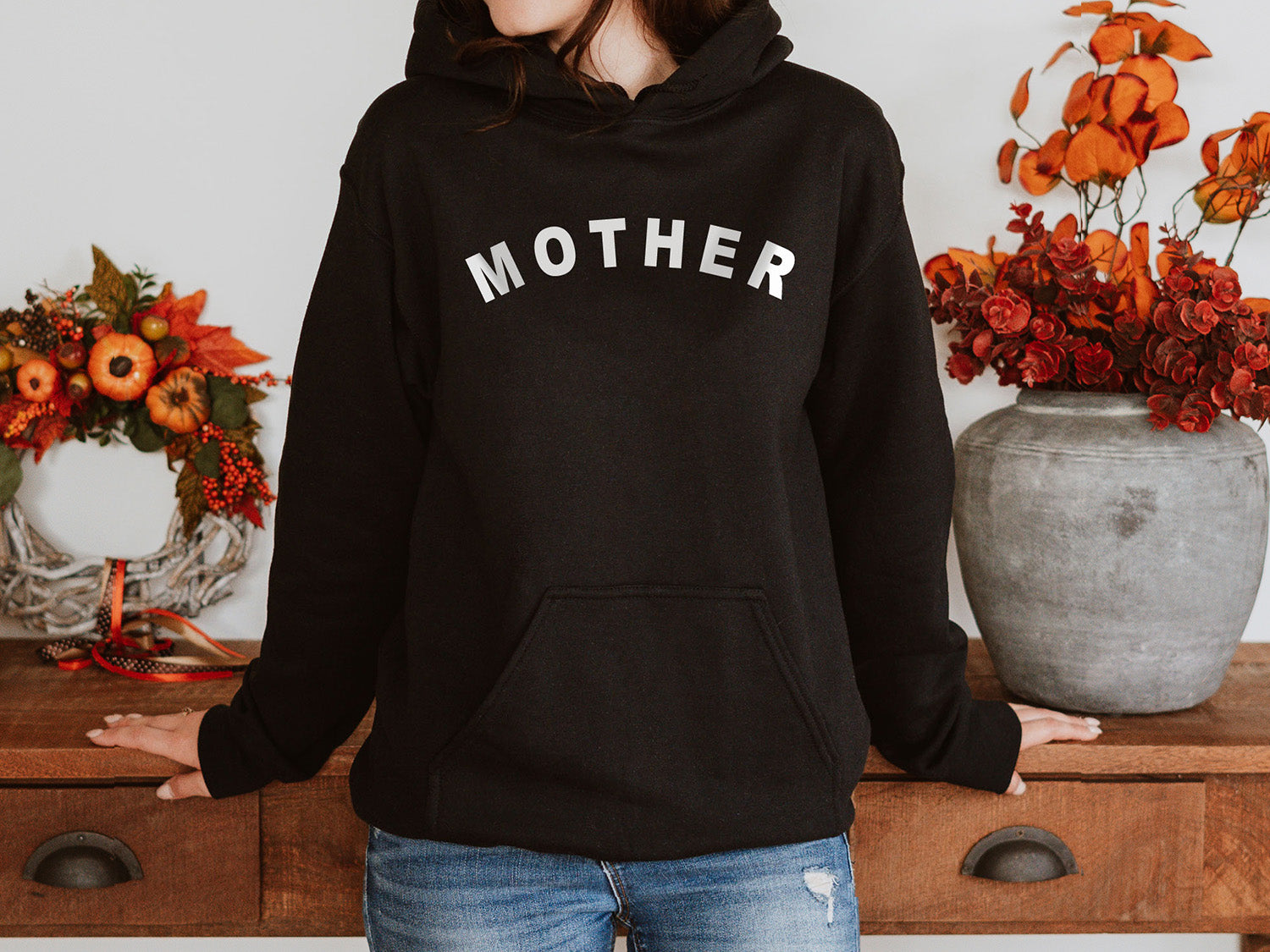 MOTHER Hoodie - Minimalistic Mother Design Printed Hoodie