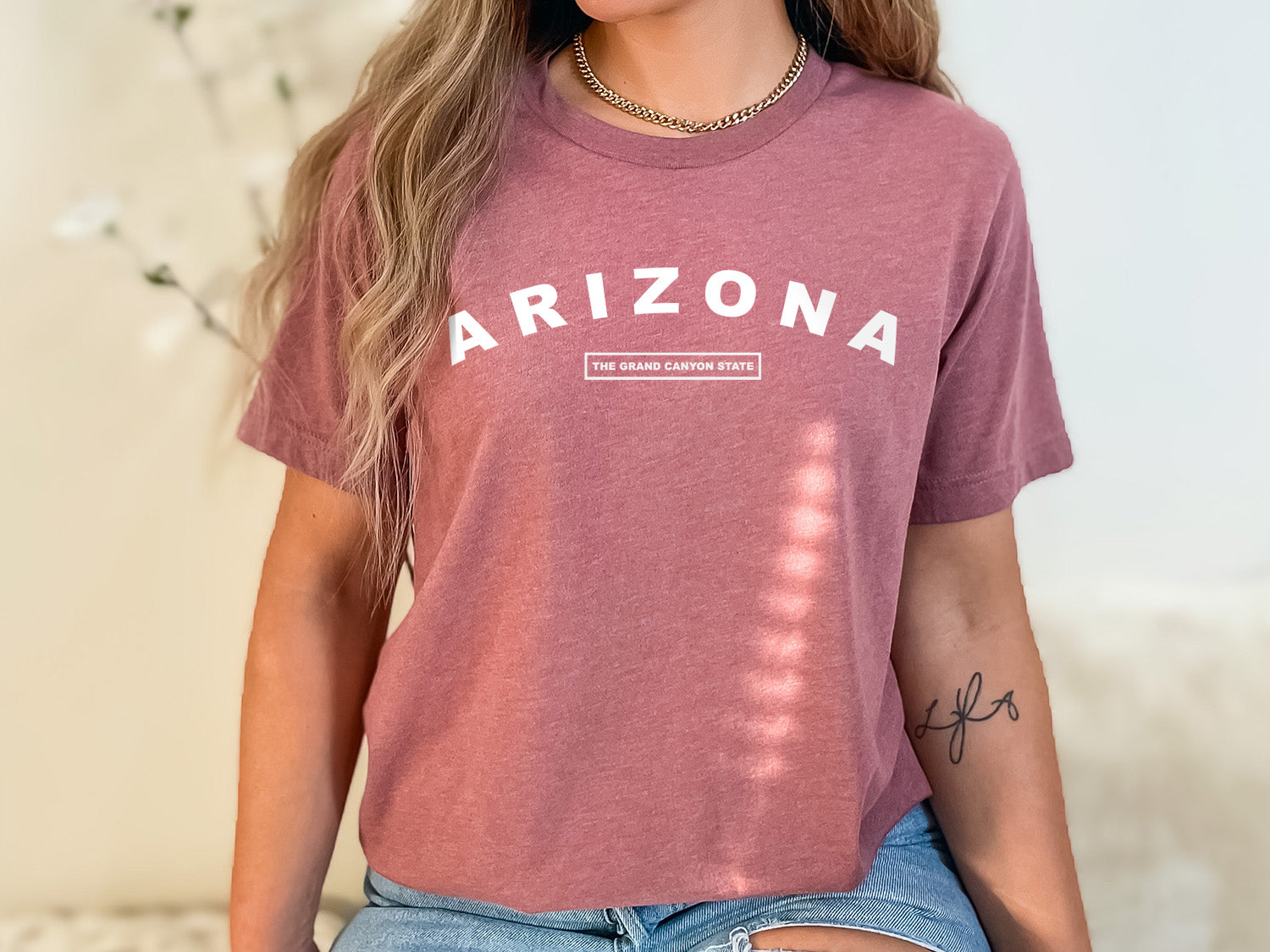 Arizona The Grand Canyon State T-shirt - United States Name & Slogan Minimal Design Printed Tee Shirt