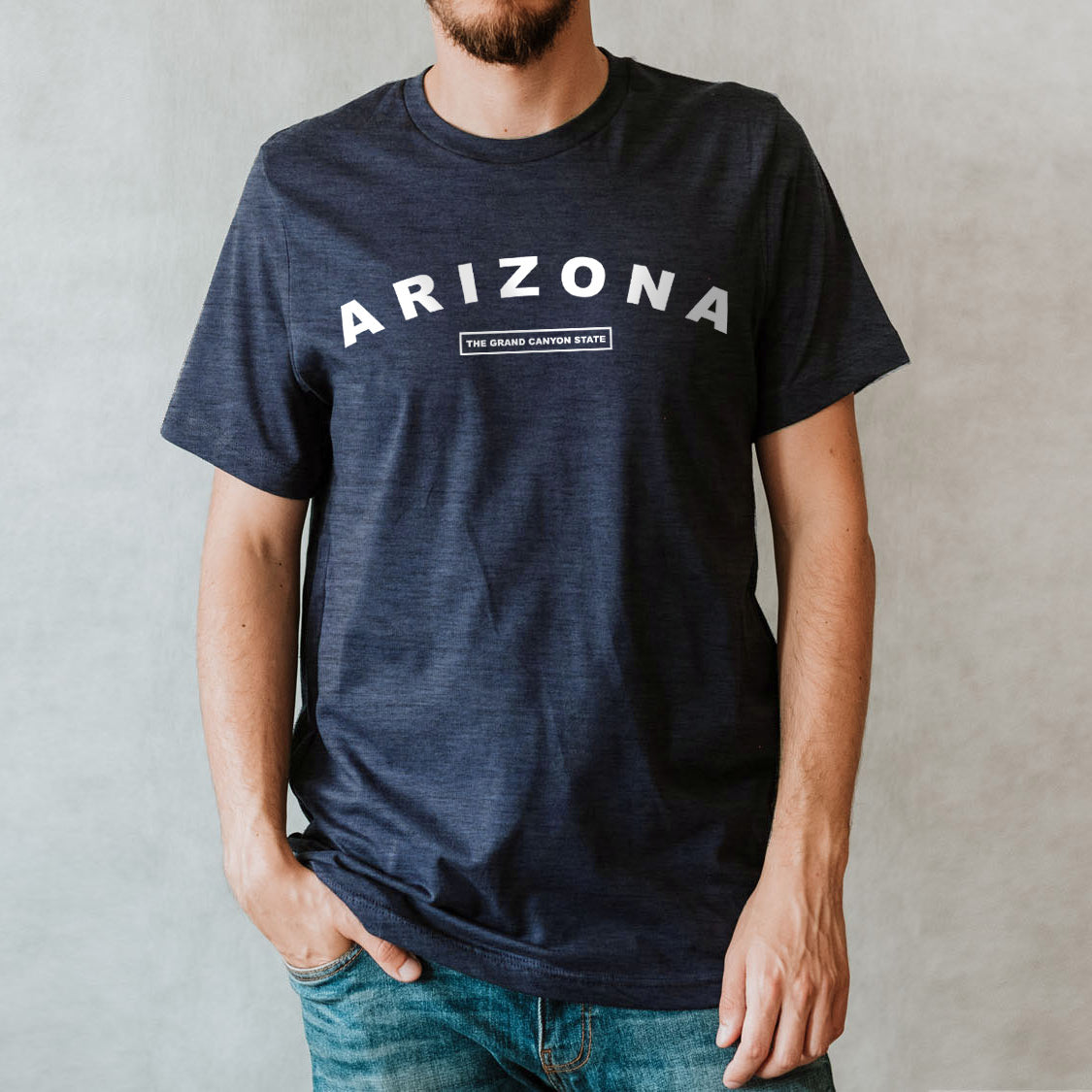 Arizona The Grand Canyon State T-shirt - United States Name & Slogan Minimal Design Printed Tee Shirt