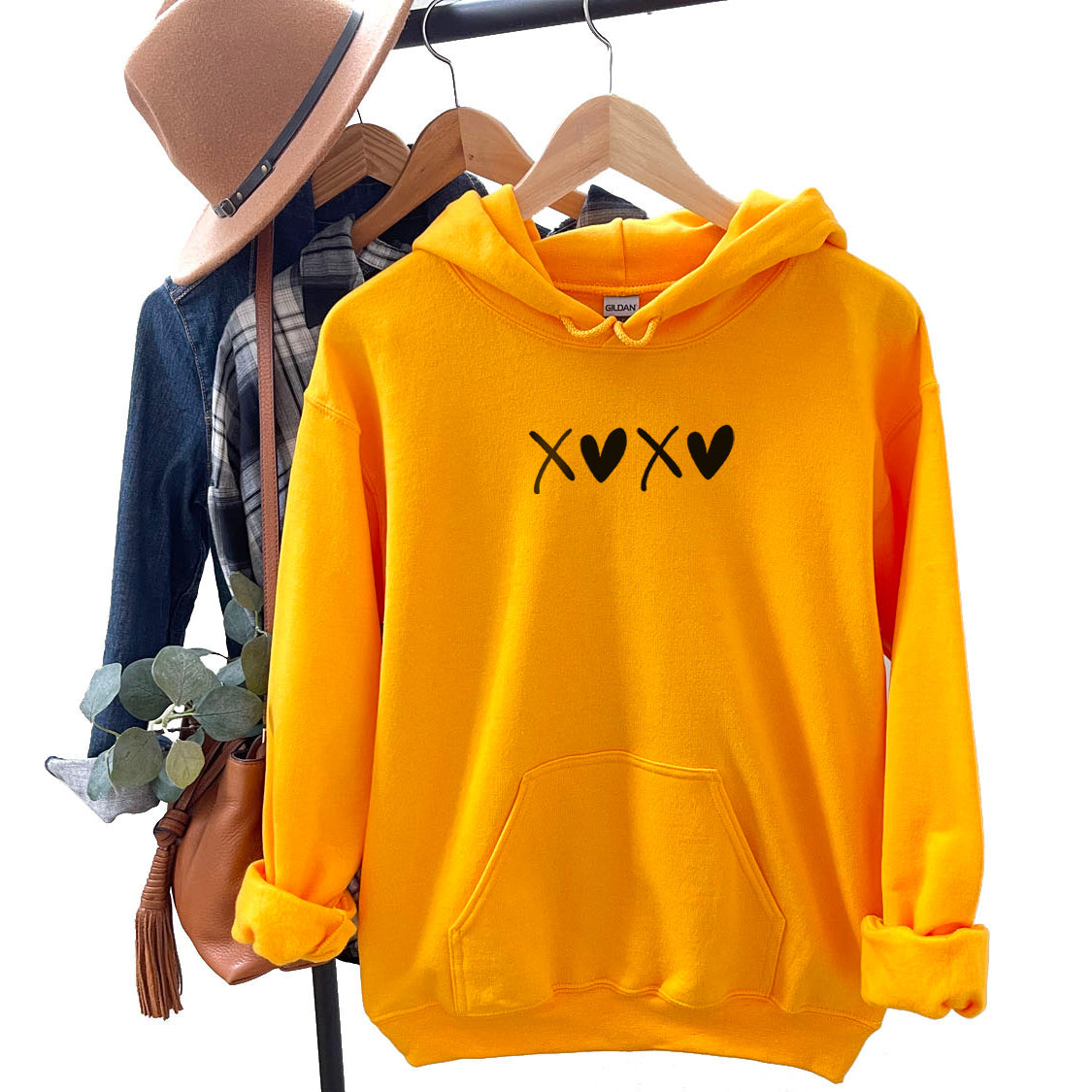 XOXO Hoodie - Love  Minimal Design Printed Hoodie