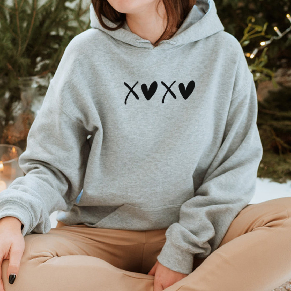 XOXO Hoodie - Love  Minimal Design Printed Hoodie