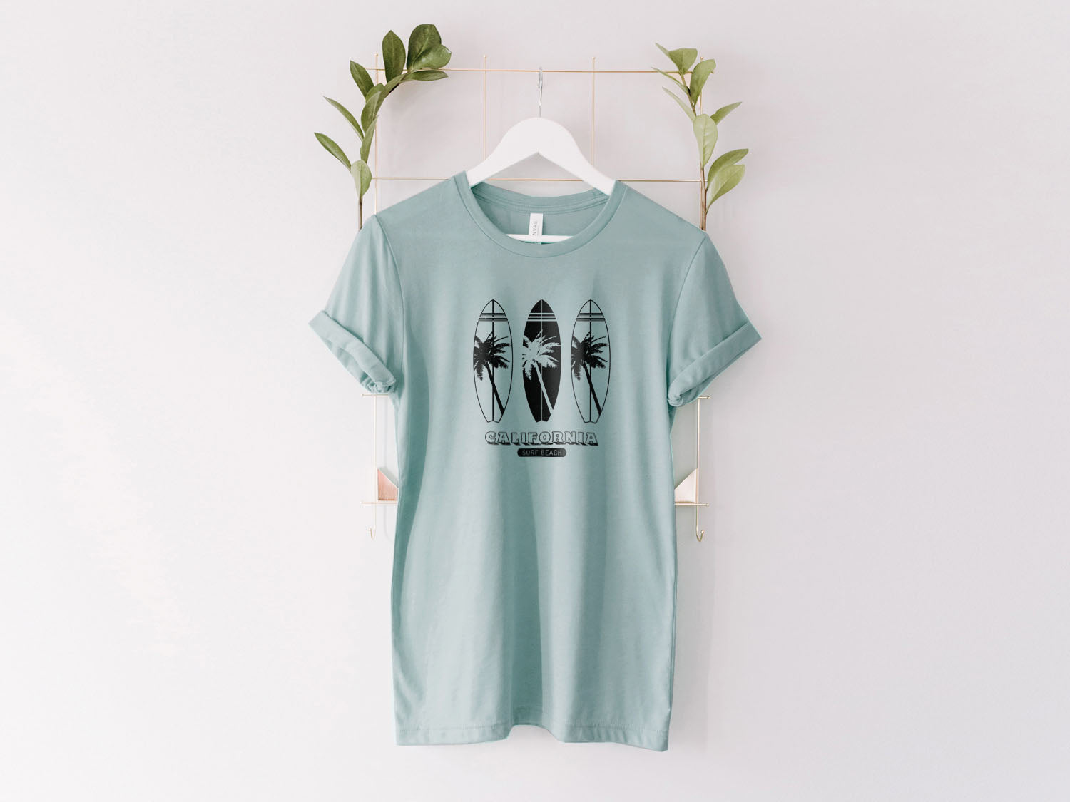 California Beach Three Surf Boards T-shirt - Beach Vibes