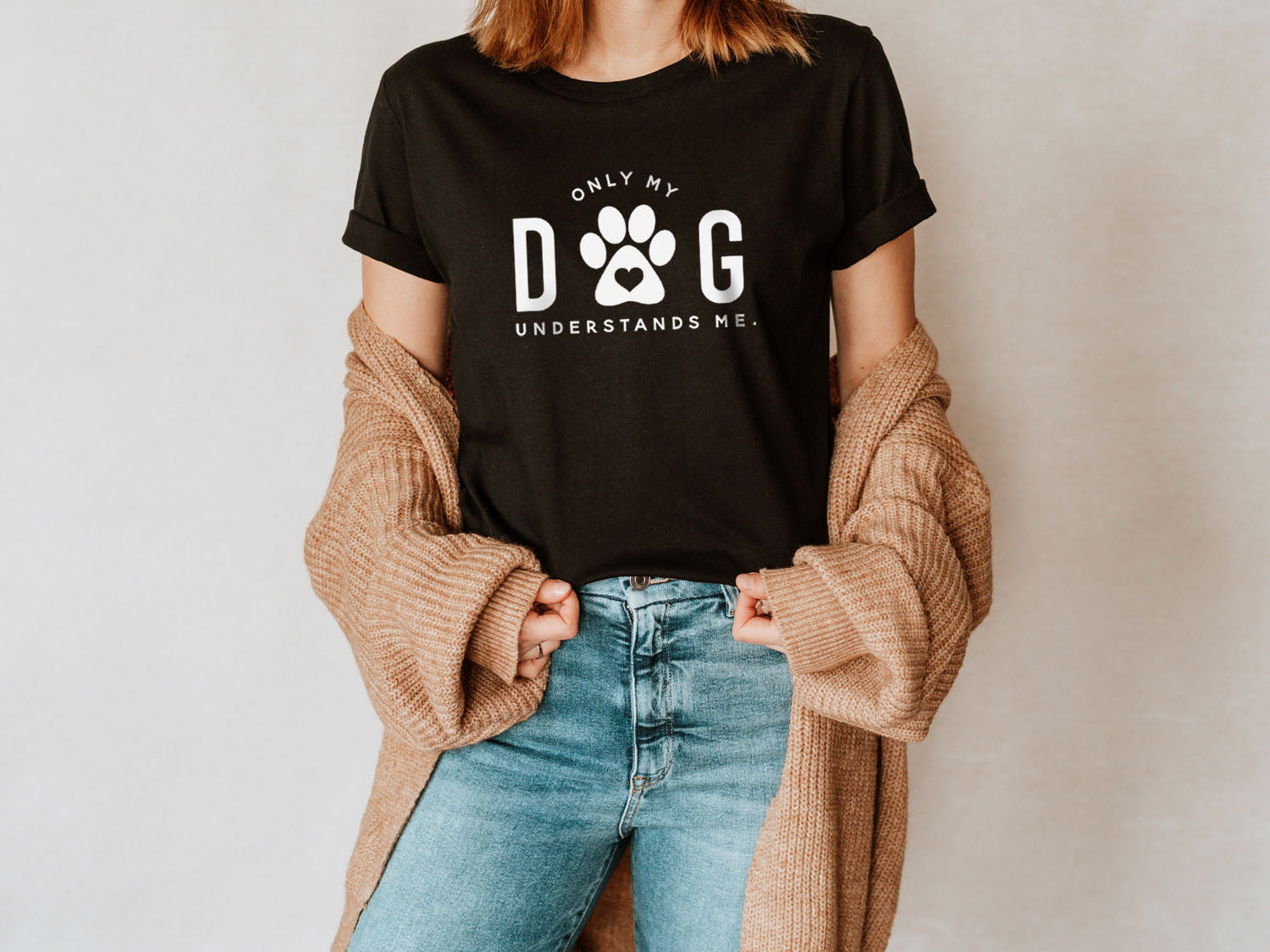 Dog print best sale t shirt