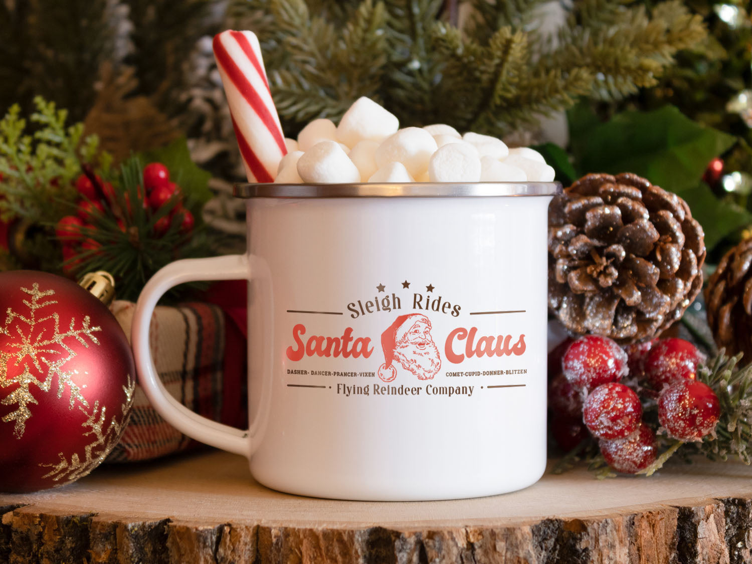 Hot Chocolate Mug, Christmas Coffee Mug, Holiday Coffee Mug, Hot Cocoa Mug,  Winter Hot Chocolate Mug,christmas Camp Mug, Winter Campfire Mug 